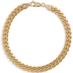 Toscano 8.5-Inch Solid Link Bracelet, 14K Yellow Gold Sale