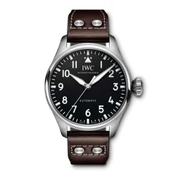 IWC Big Pilot's Watch 43 Black Dial Leather, 43mm New