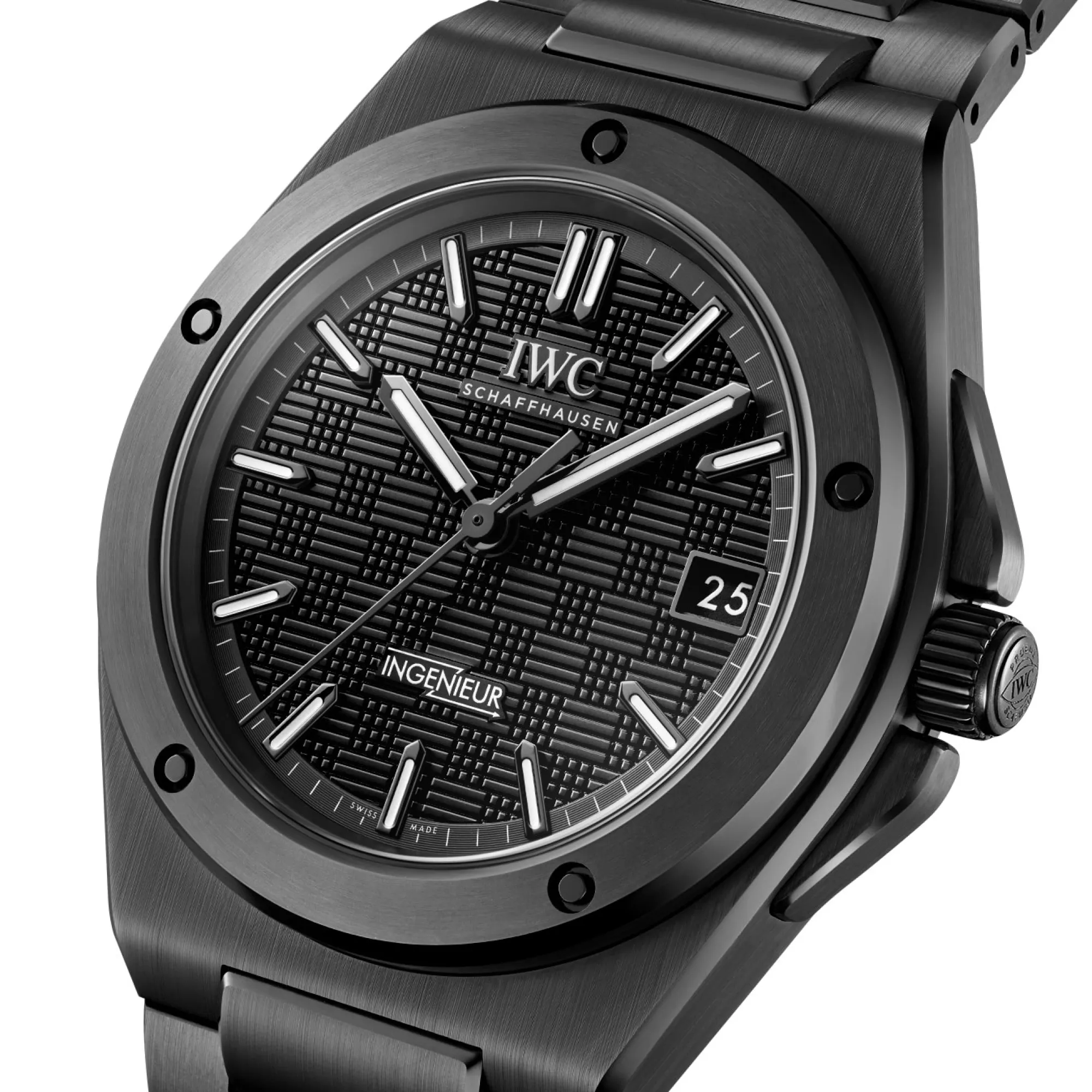 IWC Ingenieur Automatic Black Dial Watch, 42mm New