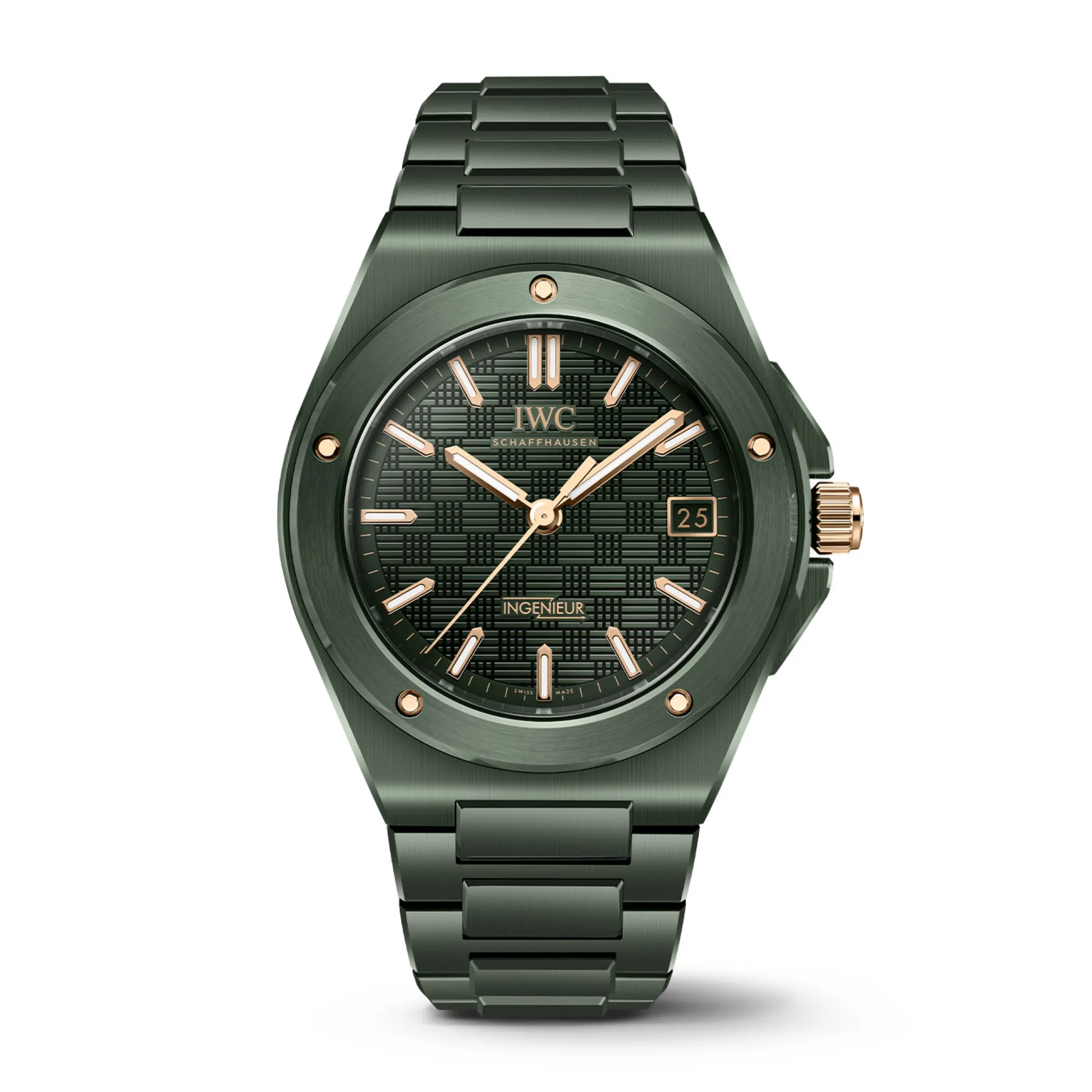 IWC Ingenieur Automatic Green Dial Watch, 42mm Clearance