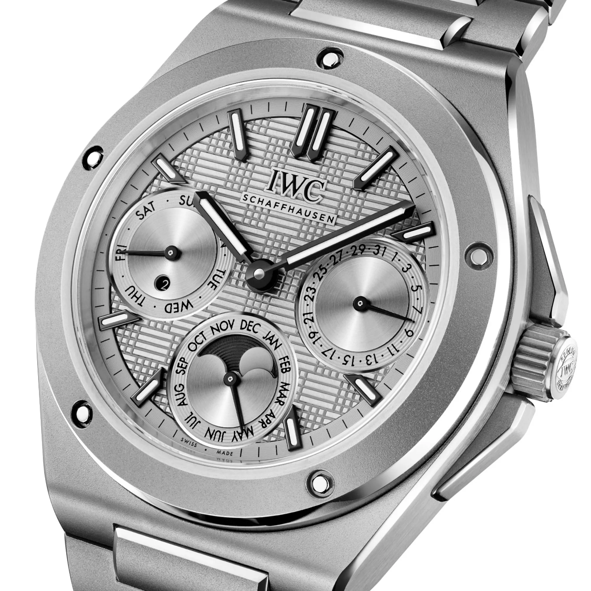 IWC Ingenieur Perpetual Calendar Gray Dial Watch, 41.6mm Best