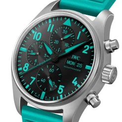 IWC Pilot’s Chronograph “Mercedes-AMG PETRONAS Formula One™ Team” Black Dial Watch, 41mm New