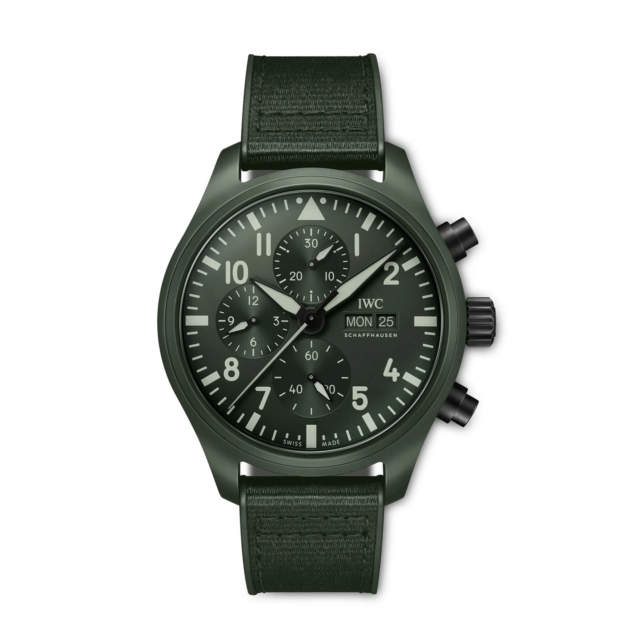 IWC Pilot’s Watch Chronograph TOP GUN Edition “Woodland” Green Dial Watch, 44.5mm New