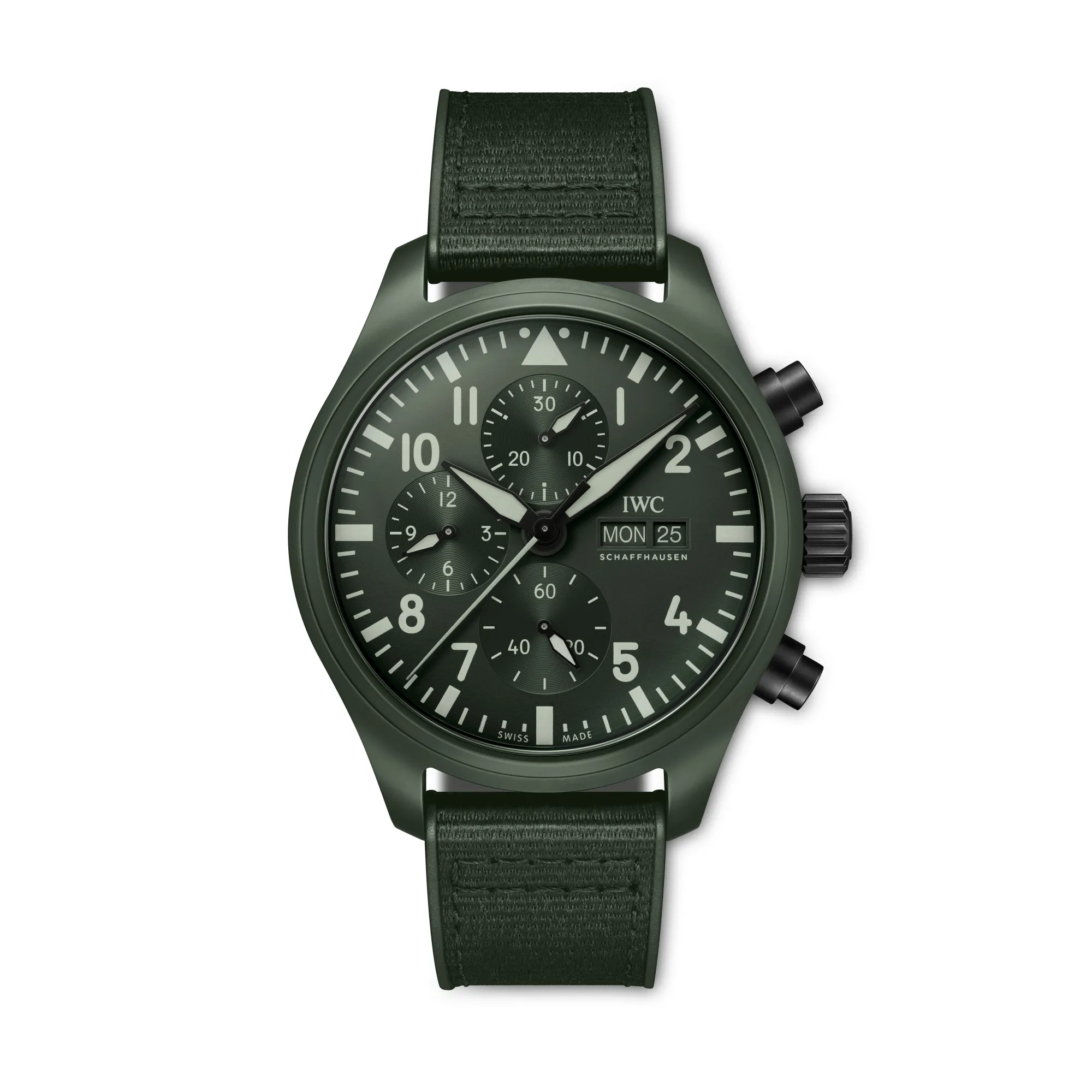 IWC Pilot’s Watch Chronograph TOP GUN Edition “Woodland” Green Dial Watch, 44.5mm Outlet