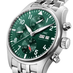 IWC Pilot’s Watch Chronograph Green Dial Watch, 41mm Hot