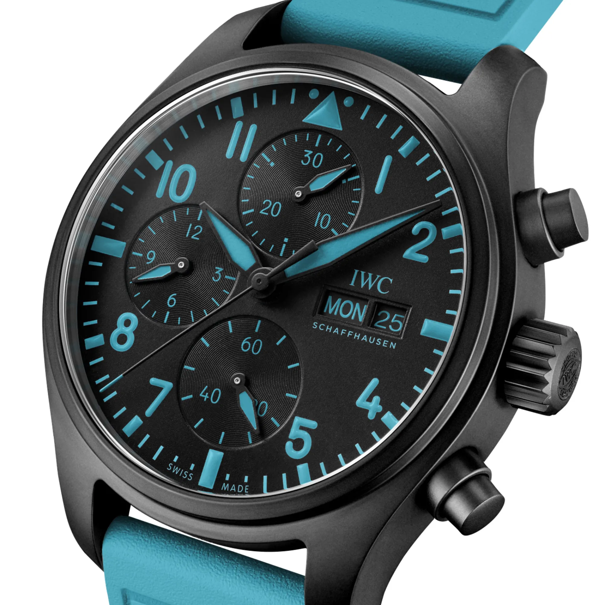 IWC Pilot's Watch Chronograph 41 George Russell Black Dial Watch, 41.9mm Best