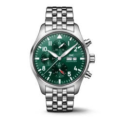 IWC Pilot's Watch Chronograph Green Dial Watch, 43mm Best