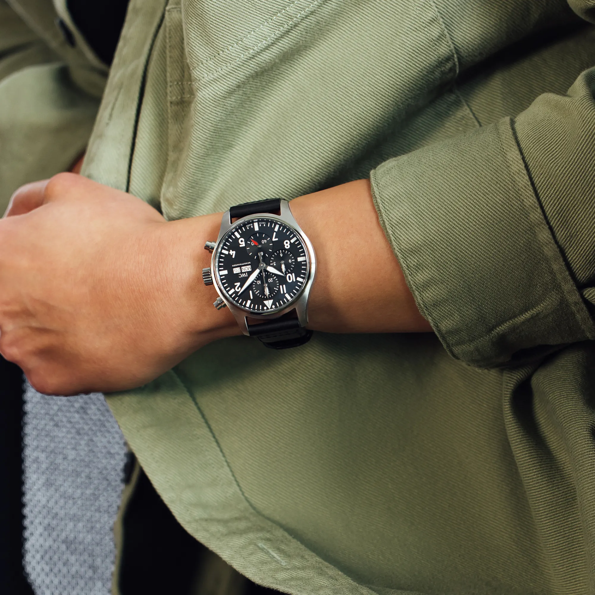 IWC Pilot’s Watch Chronograph Black Dial Watch, 41mm Discount