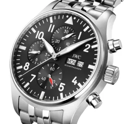 IWC Pilot’s Watch Chronograph Black Dial Watch, 43mm Online