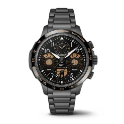 IWC Pilot’s Watch Performance Chronograph Perpetual Calendar Digital Date-Month Black Dial Watch, 43mm Discount