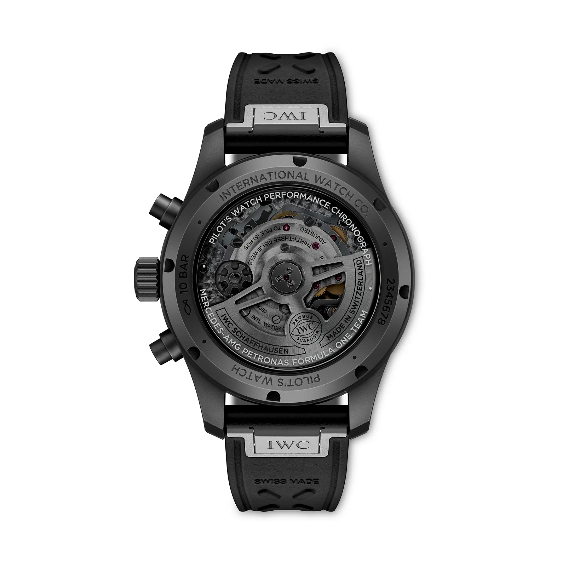 IWC Pilot’s Watch Performance Chronograph 41 Mercedes-AMG PETRONAS Formula One™ Team Black Dial Watch, 41mm New