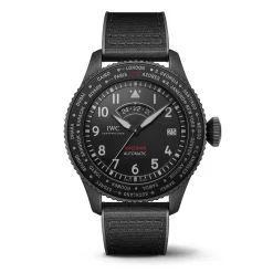 IWC Pilot's Watch Timezoner TOP GUN Ceratanium Black Dial Watch, 46mm Online