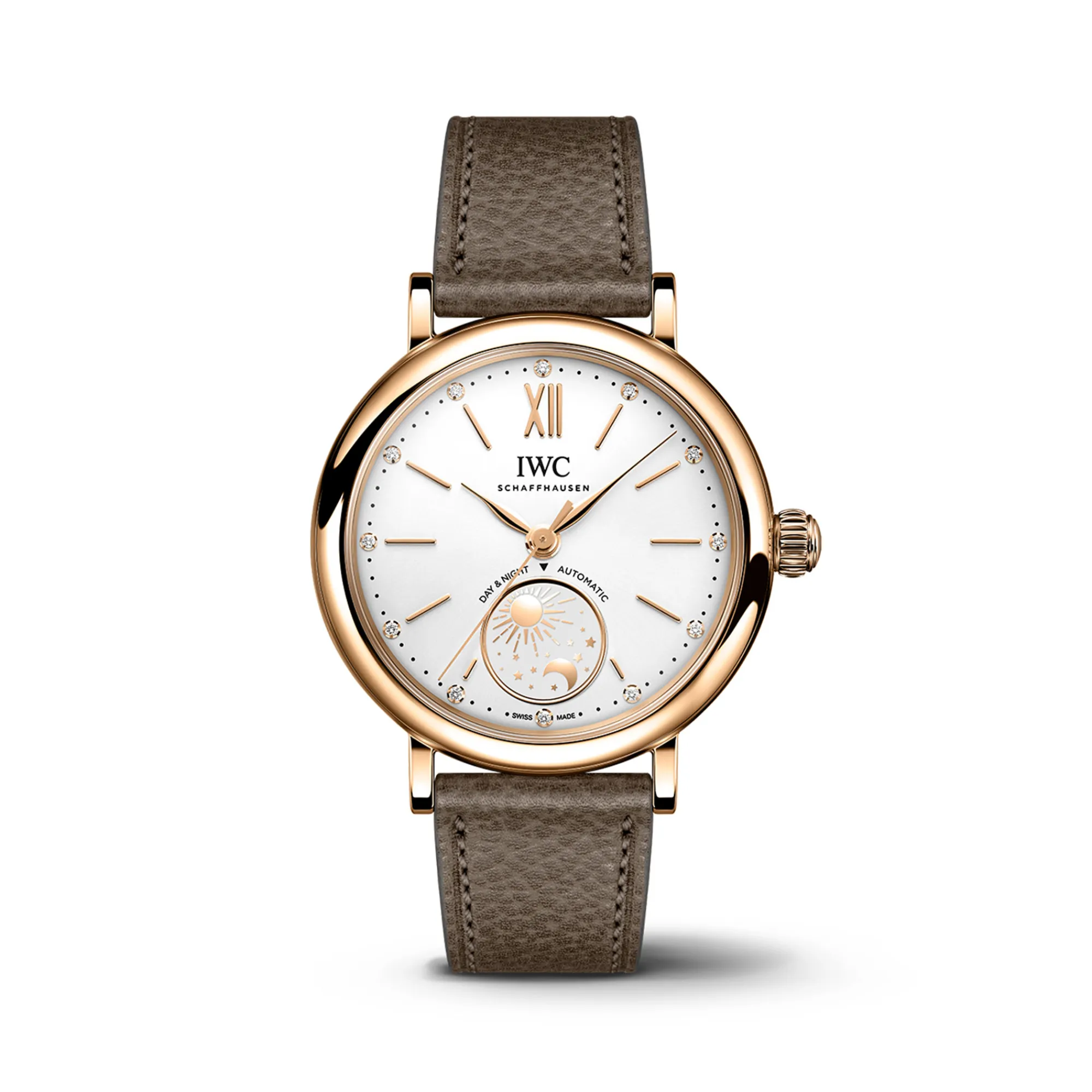 IWC Portofino Automatic Day & Night 34 Silver Dial Watch, 34mm Sale