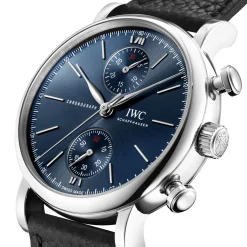 IWC Portofino Chronograph 39 Edition “Laureus Sport For Good” Blue Dial Watch, 39mm Outlet