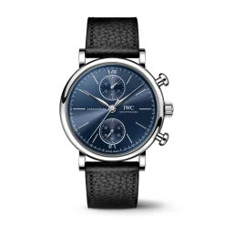 IWC Portofino Chronograph 39 Edition “Laureus Sport For Good” Blue Dial Watch, 39mm Outlet
