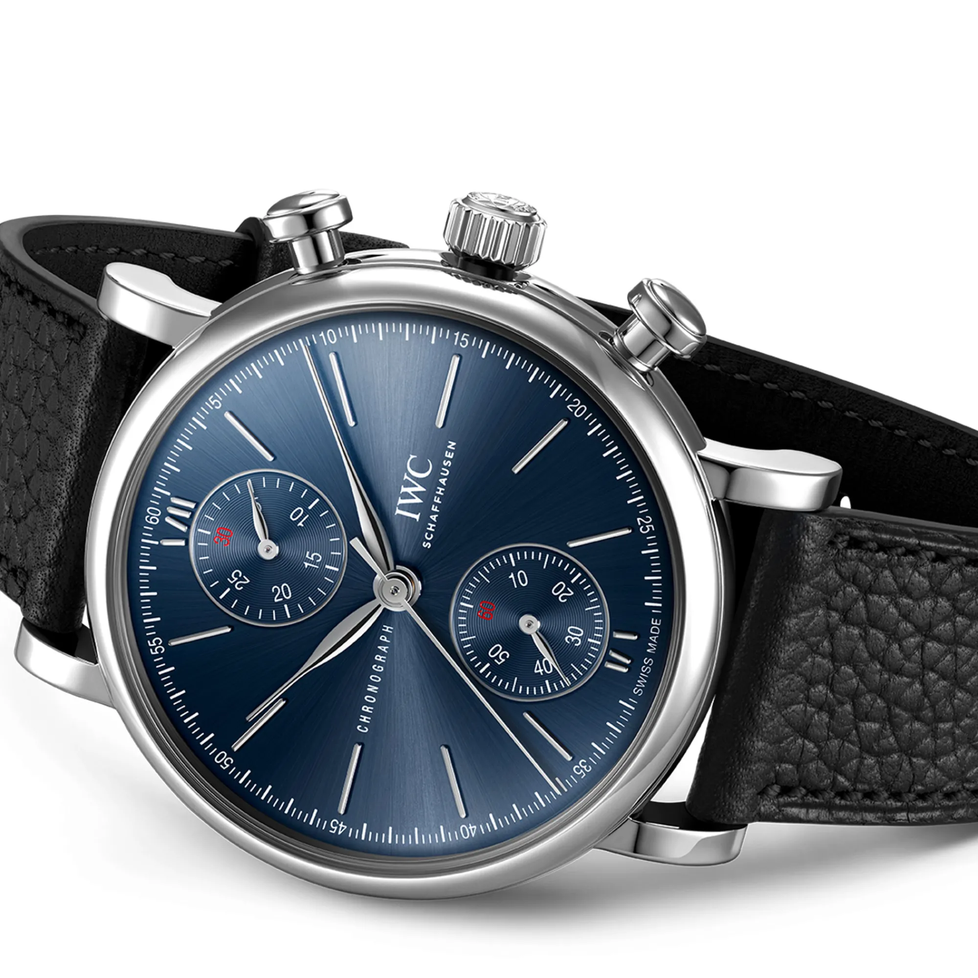 IWC Portofino Chronograph 39 Edition “Laureus Sport For Good” Blue Dial Watch, 39mm Hot