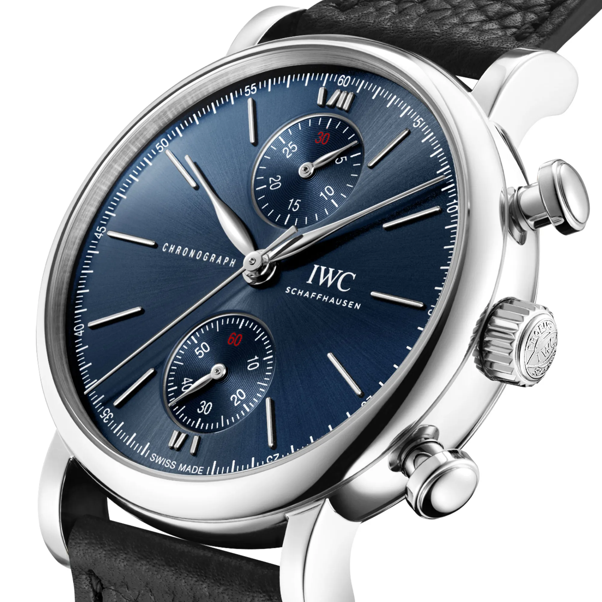 IWC Portofino Chronograph 39 Edition “Laureus Sport For Good” Blue Dial Watch, 39mm Hot