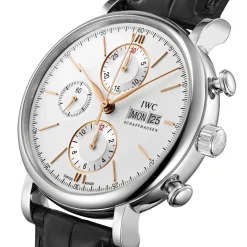 IWC Portofino Chronograph Silver Plated Dial Watch, 42mm Clearance