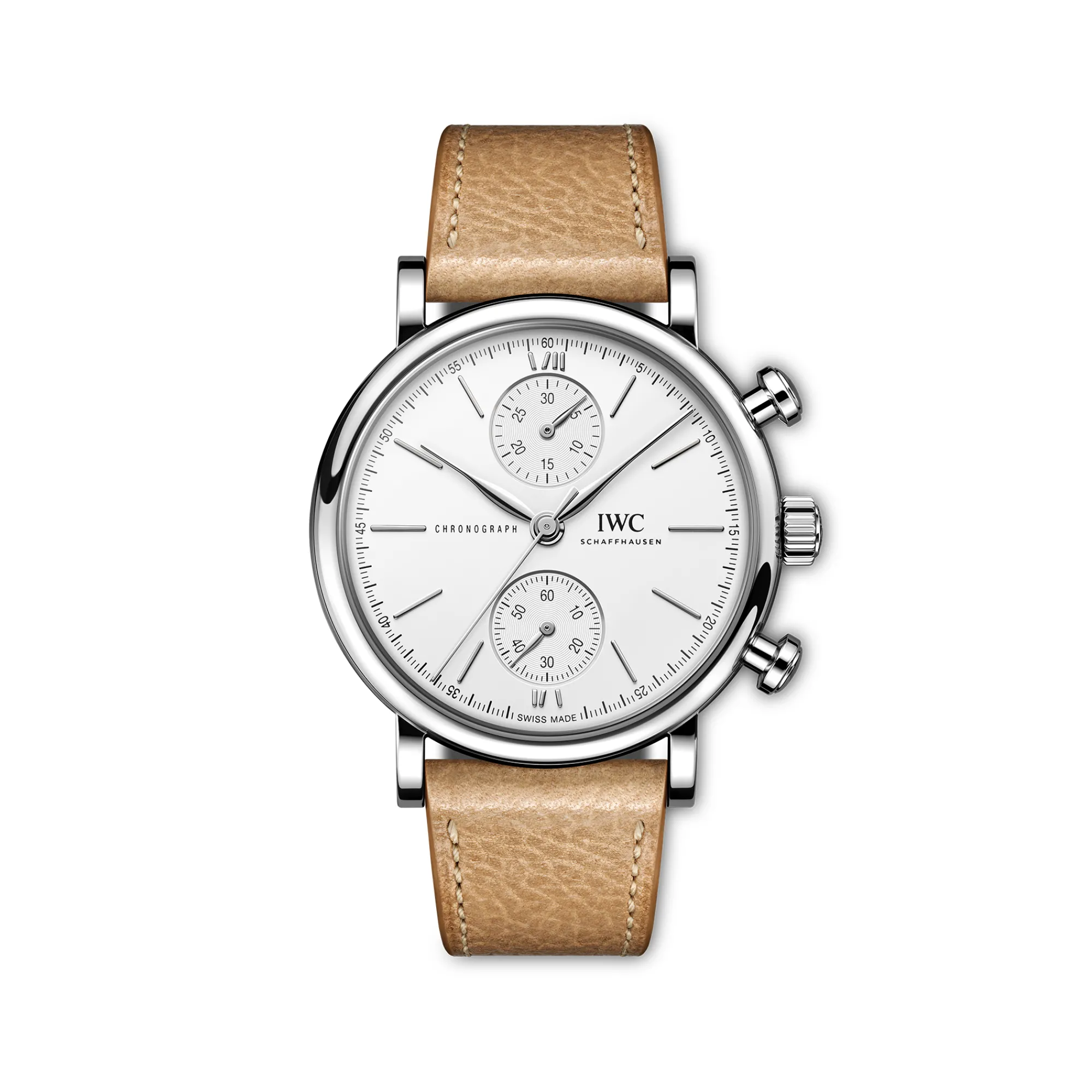 IWC Portofino Chronograph 39 White Dial Watch, 39mm Clearance