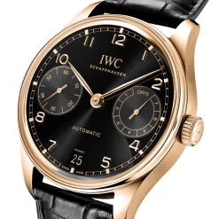IWC Portugieser Automatic 42 Black Dial Watch, 42.4mm Sale