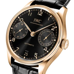 IWC Portugieser Automatic 42 Black Dial Watch, 42.4mm Outlet
