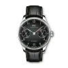 IWC Portugieser Automatic Black Dial Watch, 43.2mm Sale