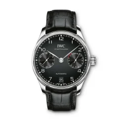 IWC Portugieser Automatic Black Dial Watch, 43.2mm Sale