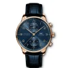 IWC Portugieser Chronograph Blue Dial Watch, 41mm Sale
