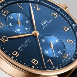 IWC Portugieser Chronograph Blue Dial Watch, 41mm Sale