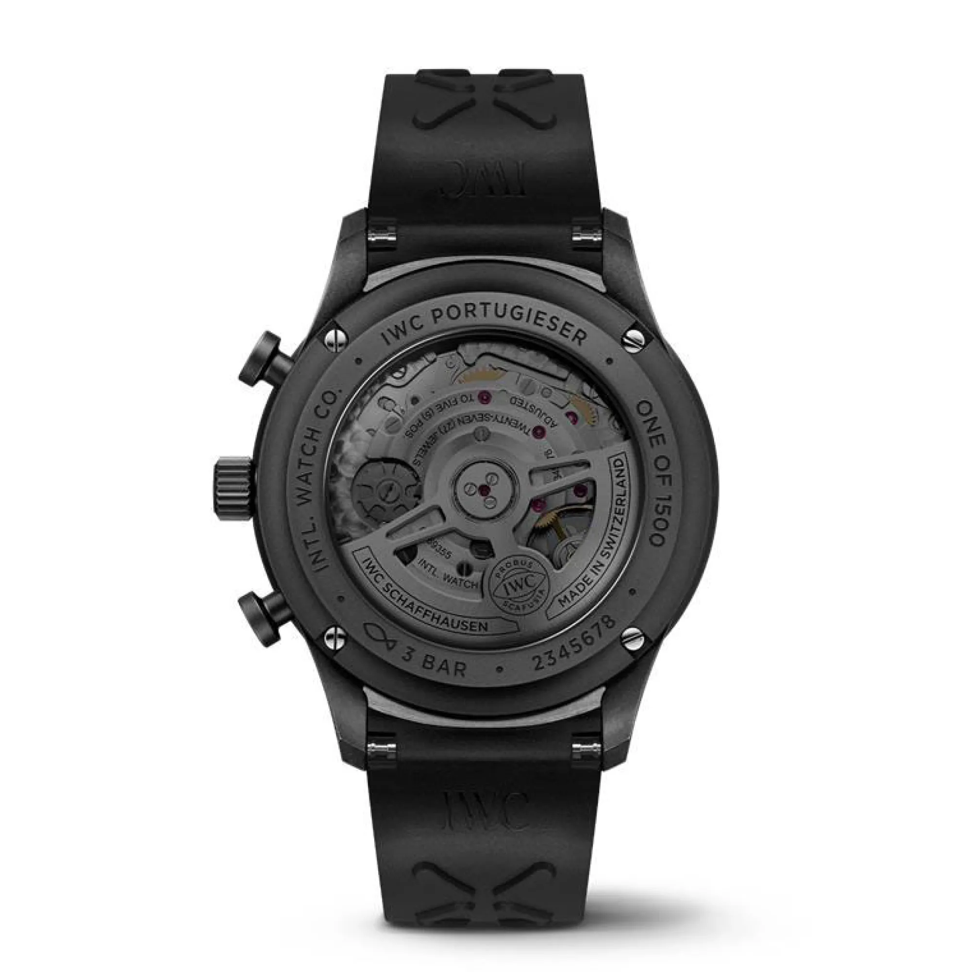 IWC Portugieser Chronograph Ceratanium® Black Dial Watch, 41mm Outlet