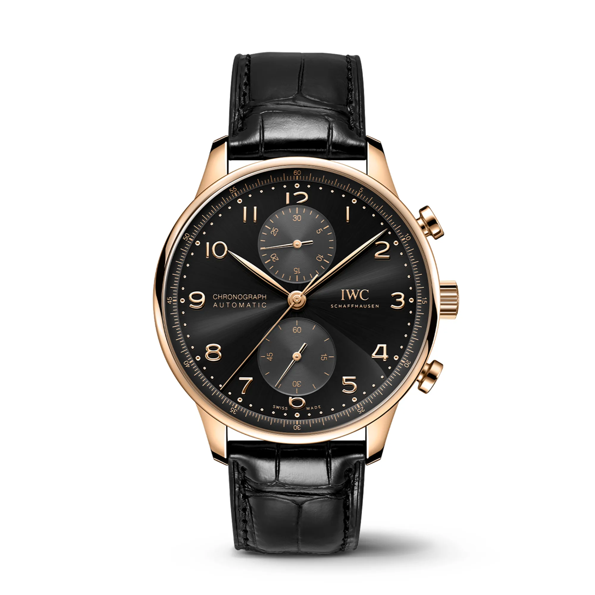 IWC Portugieser Chronograph Black Dial Watch, 41mm Sale
