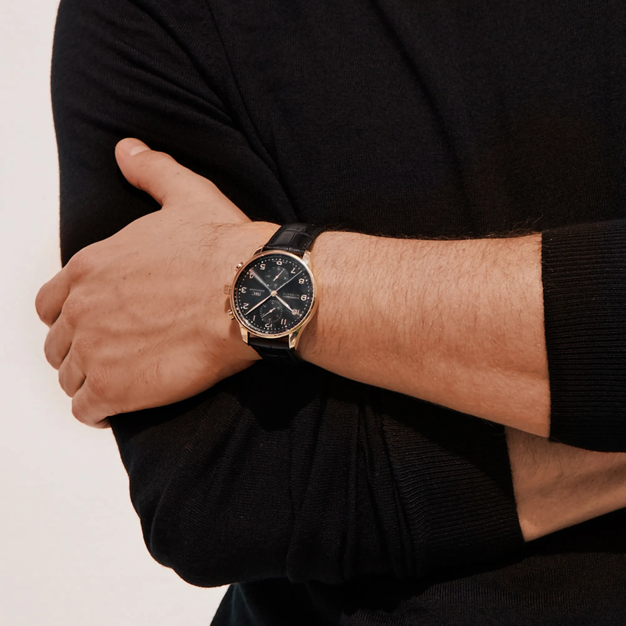IWC Portugieser Chronograph Black Dial Watch, 41mm Sale