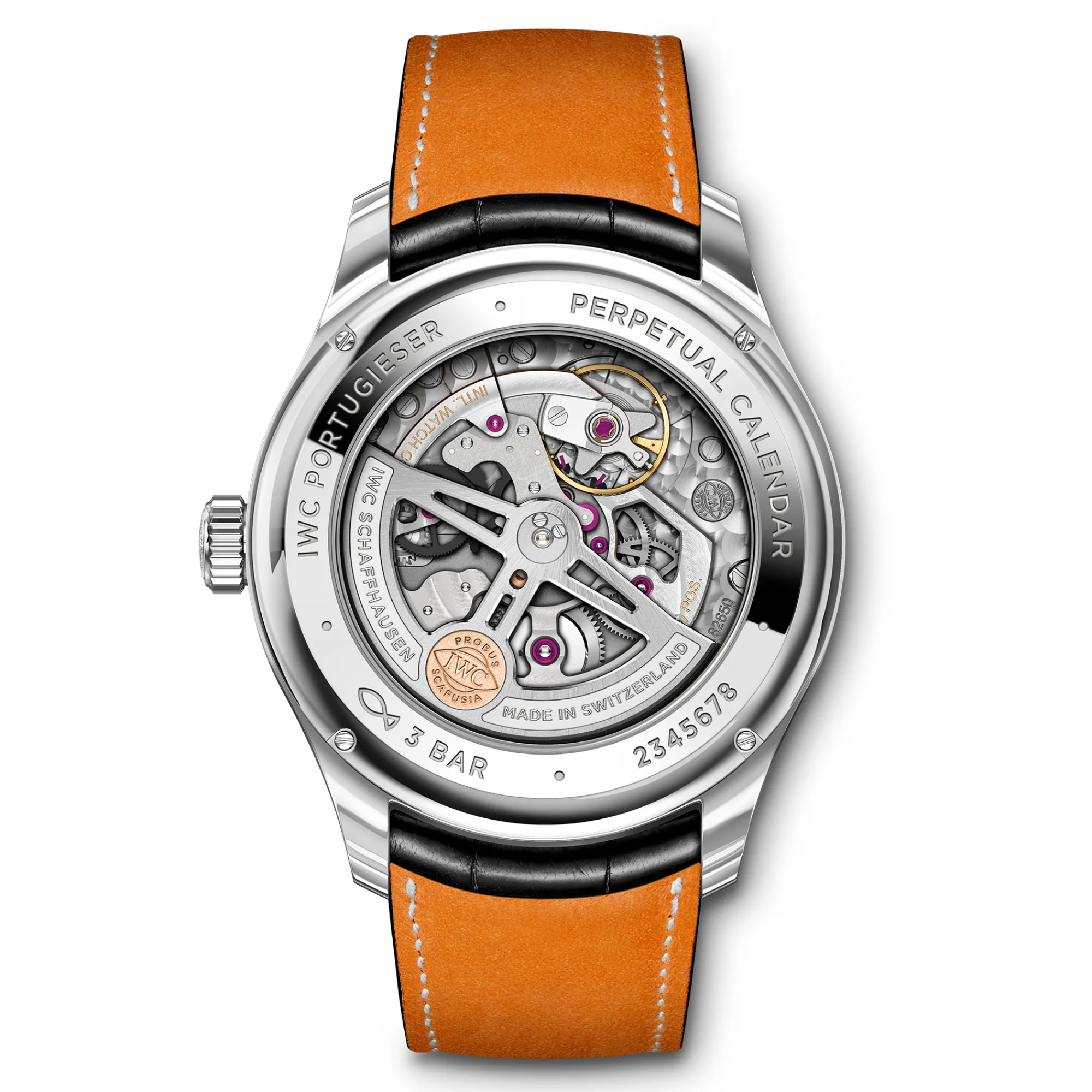 IWC Portugieser Perpetual Calendar 42 Silver Dial Watch, 42.4mm
