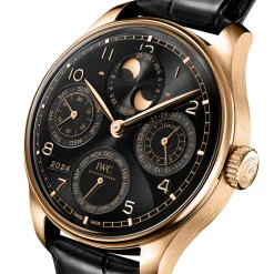 IWC Portugieser Perpetual Calendar 44 Black Dial Watch, 44.4mm Online