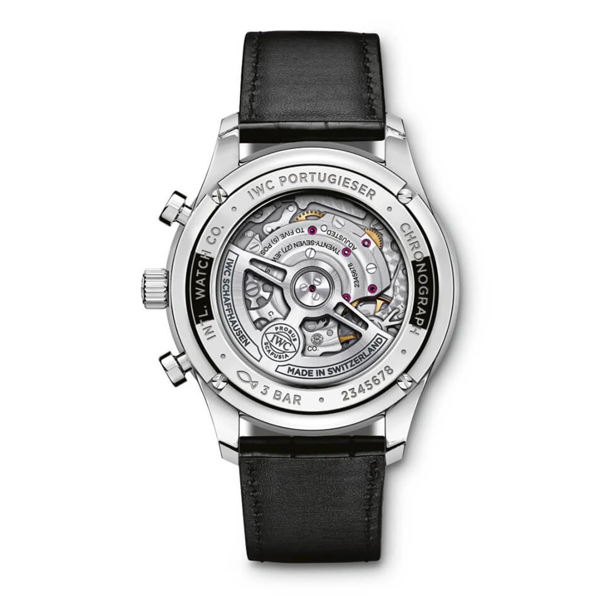 IWC Portugieser Silver Dial Gold Detailed Chronograph Watch, 41mm Clearance