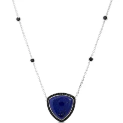 Lapis Lazuli & Black Sapphire Necklace Clearance