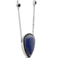 Lapis Lazuli & Black Sapphire Necklace Clearance