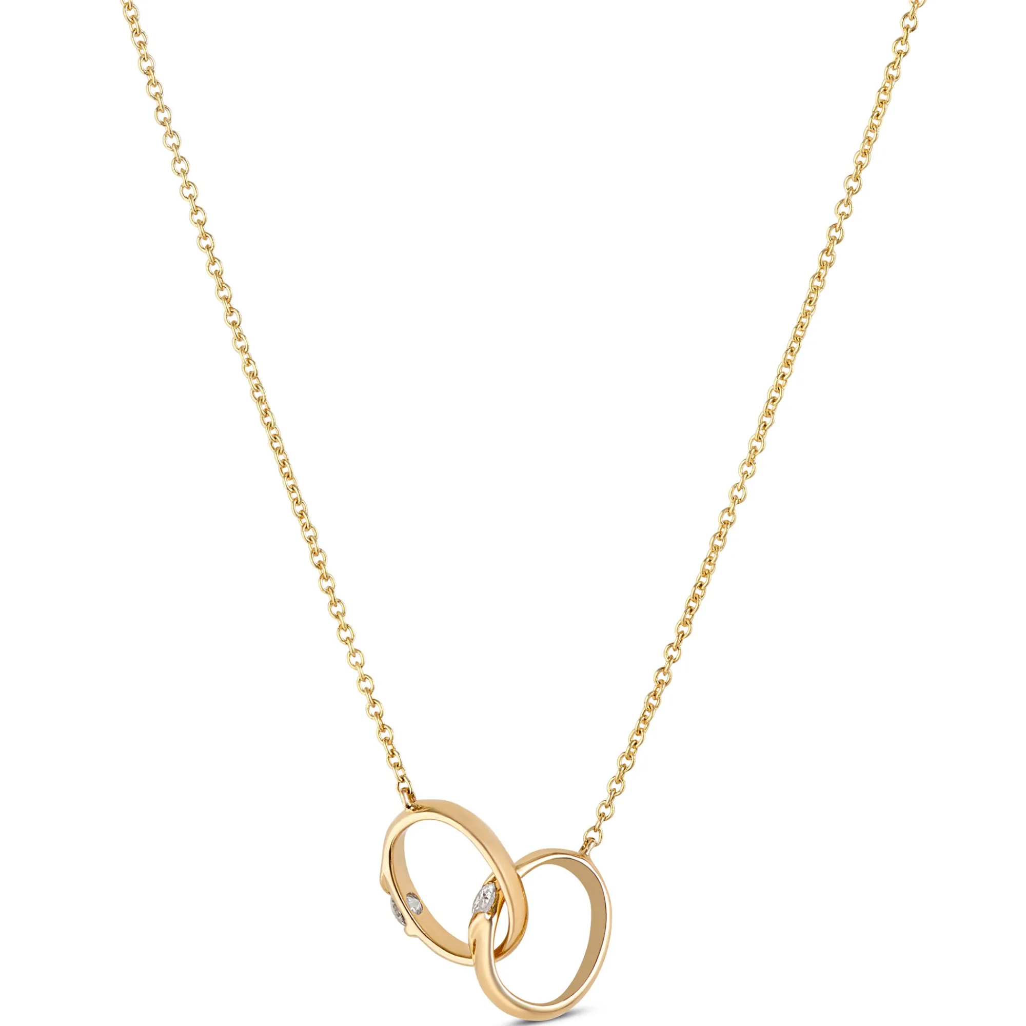Linked Ring Necklace, 14K Yellow Gold Discount