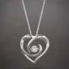 Love's Pulse Diamond Heart Pendant 14K Clearance