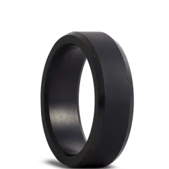 Matte Bevel Black Diamond Polycrystalline Band, 7mm Discount