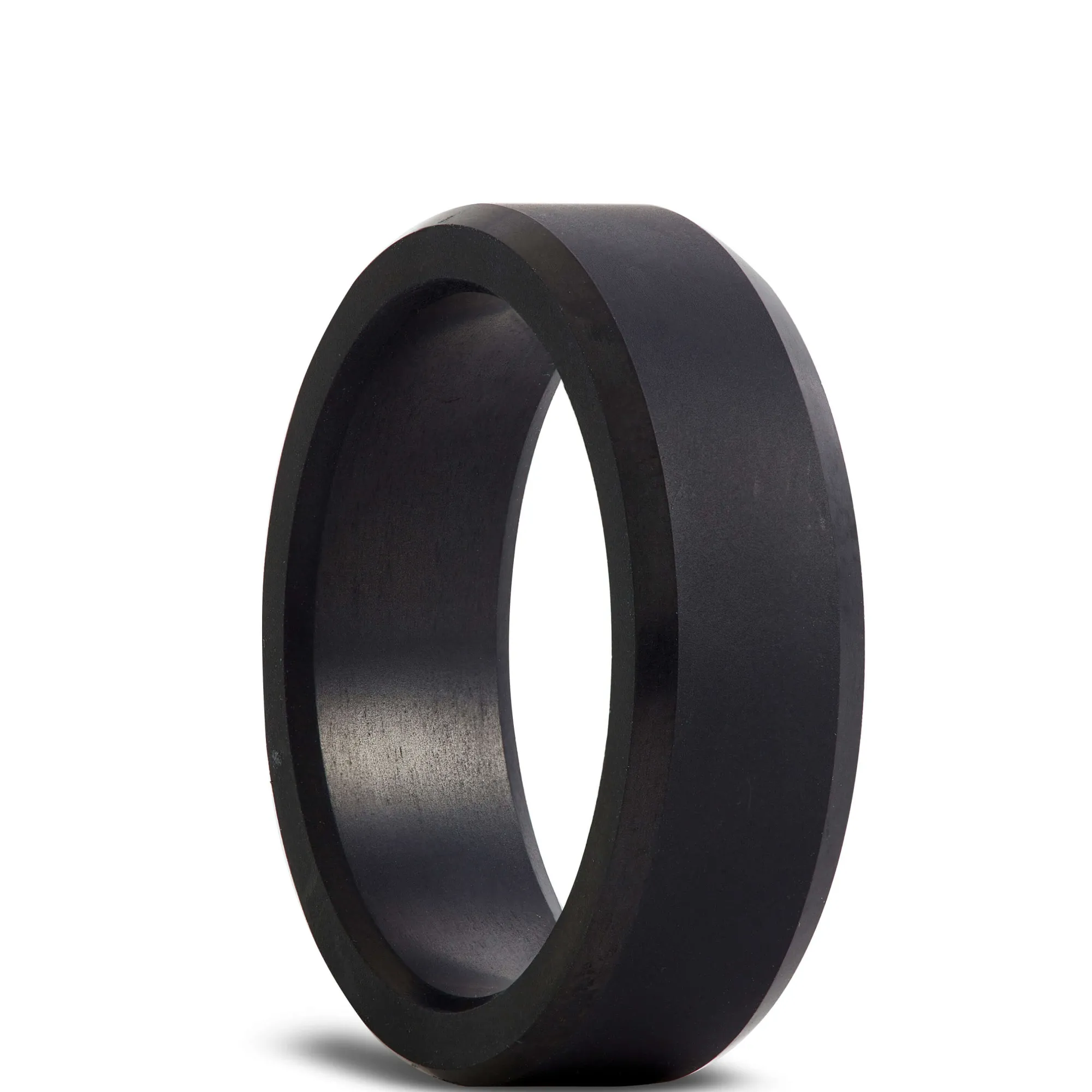 Matte Bevel Black Diamond Polycrystalline Band, 7mm Discount