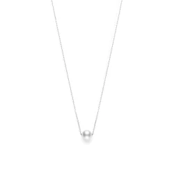 Mikimoto Akoya Cultured Pearl Necklace 8mm, 18K White Gold Sale