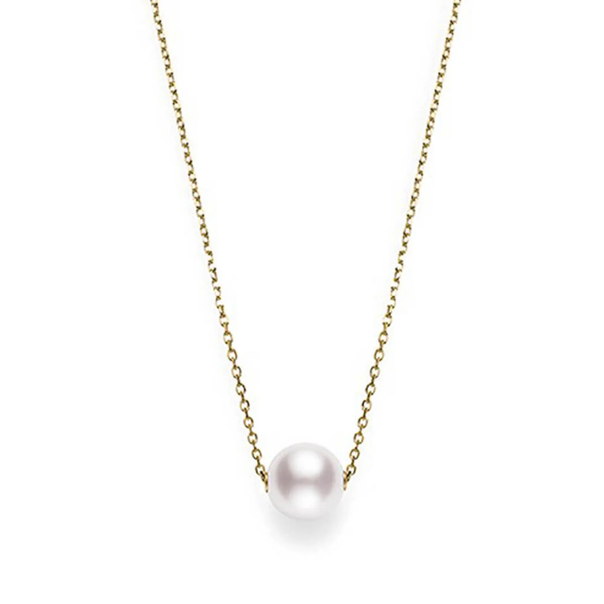 Mikimoto Akoya Cultured Pearl Necklace 8mm, A+, 18K Sale
