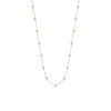 Mikimoto Akoya Cultured Pearl Station Necklace 18K, 32" New