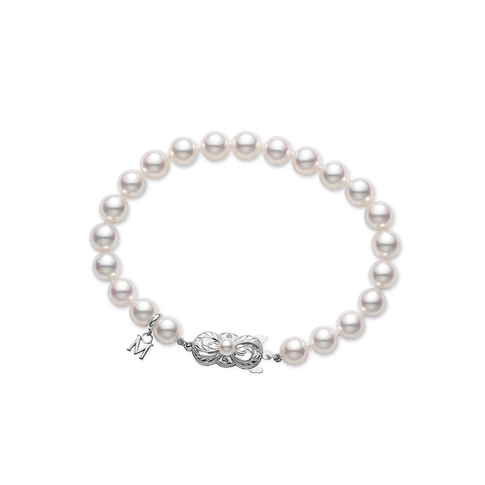Mikimoto Akoya Cultured Pearl Bracelet, 18K White Gold Online