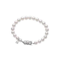 Mikimoto Akoya Cultured Pearl Bracelet, 18K White Gold Online