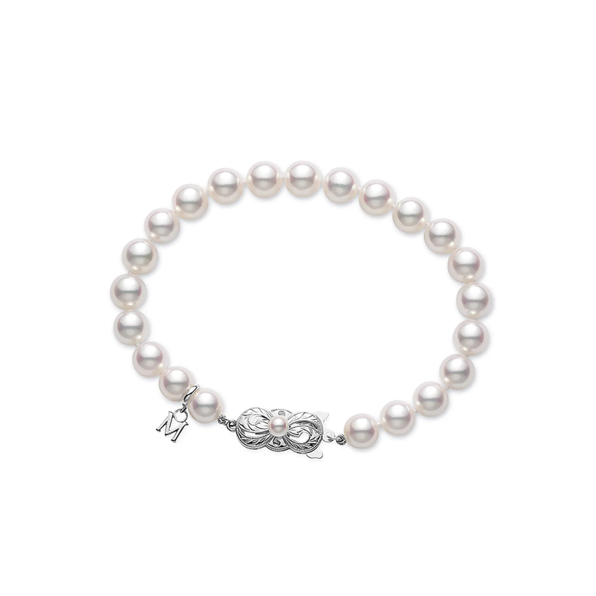 Mikimoto Akoya Cultured Pearl Bracelet, 18K White Gold Online