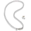 Mikimoto Akoya Cultured Pearl 18 Inch Two-Piece Set in 18K White Gold Outlet