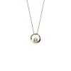 Mikimoto Akoya Cultured Pearl Circle Pendant, 18K Yellow Gold Best