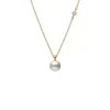 Mikimoto Akoya Cultured Pearl with Diamond Pendant, 18K Yellow Gold Outlet